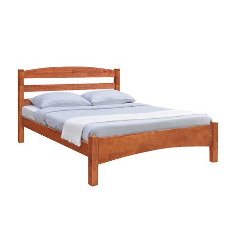 Image of Faris Queen Solid Rubberwood Bed Frame w/ Underbed Space - With Mattress Option