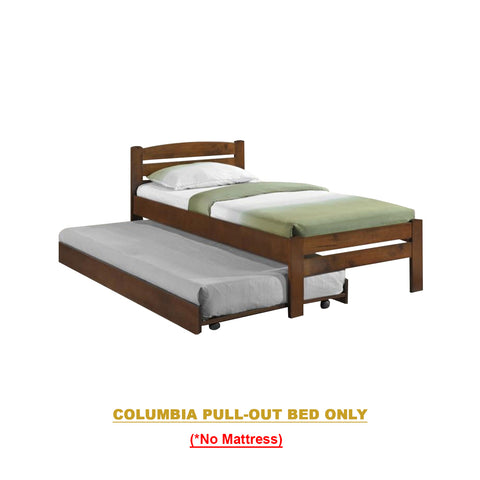 Image of Heyin Single Wooden Bed Frame with Underbed Clearance for Extra Storage - with Mattress Option