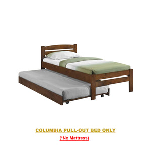 Heyin Single Wooden Bed Frame with Underbed Clearance for Extra Storage - with Mattress Option