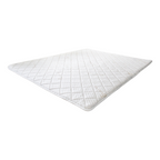 Honey Coconut Fibre Mattress Topper 1" Cooling Silk Fabric - All Sizes Available