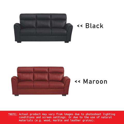 Image of Roul 1/ 2/ 3 Seater Half Genuine Cowhide Leather Sofa in 5 Colours