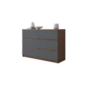 Ignis 6 Drawers Premium Chest of Drawers Full Laminated Back Panel in 6 Colours