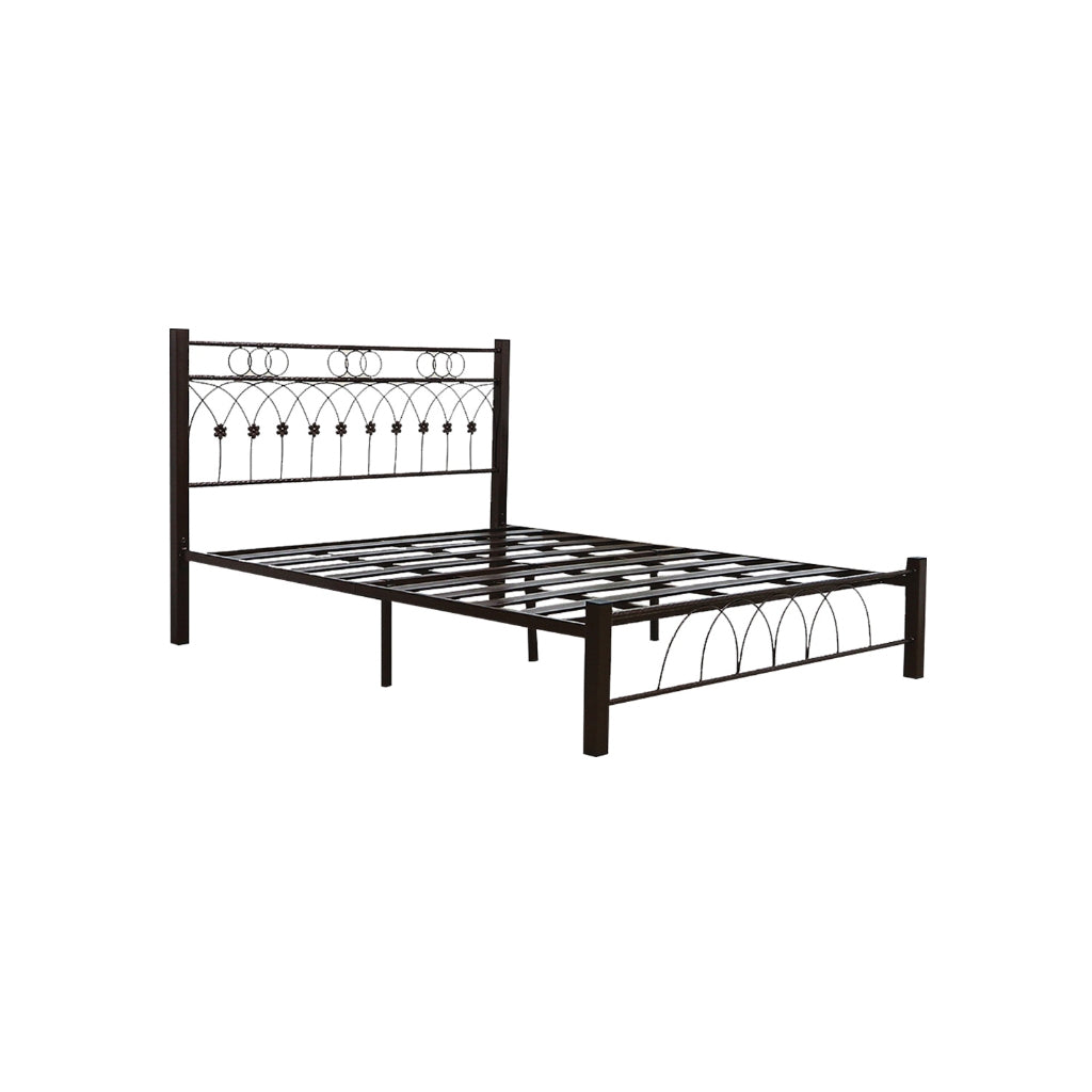 Hollie  Queen/King Size Metal Bed Frame Copper or White Colour - w/ Mattress Option