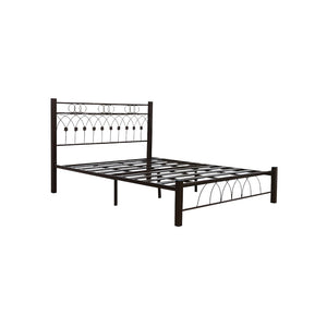 Hollie  Queen/King Size Metal Bed Frame Copper or White Colour - w/ Mattress Option