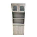 Athena 3 Bookshelf With Glass Doors in 3 Colours