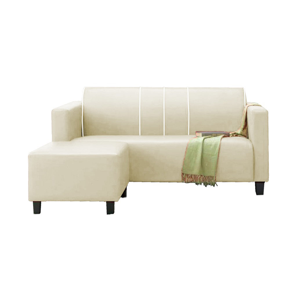 James Series Leather/Pet-Friendly Fabric 3 Seater Sofa With Ottoman In 10 Colours