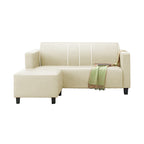James Series Leather/Pet-Friendly Fabric 3 Seater Sofa With Ottoman In 10 Colours