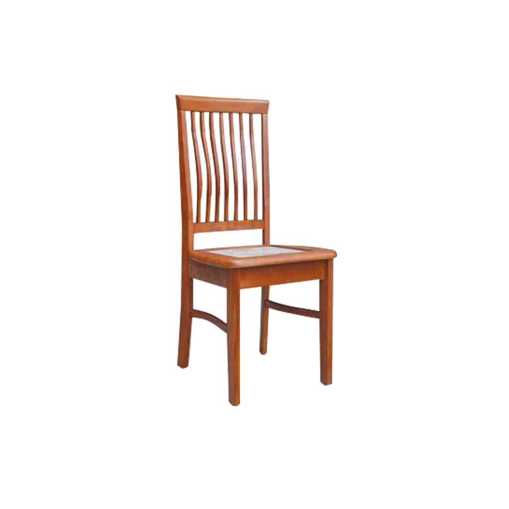 Aisha Dining Chair Collection Solid Wood with Marble or Cushioned Seat in Walnut/Cherry