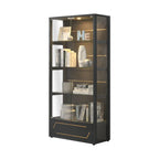 Tessa Series 4 Display Cabinet Book Shelves Glass Door with Light