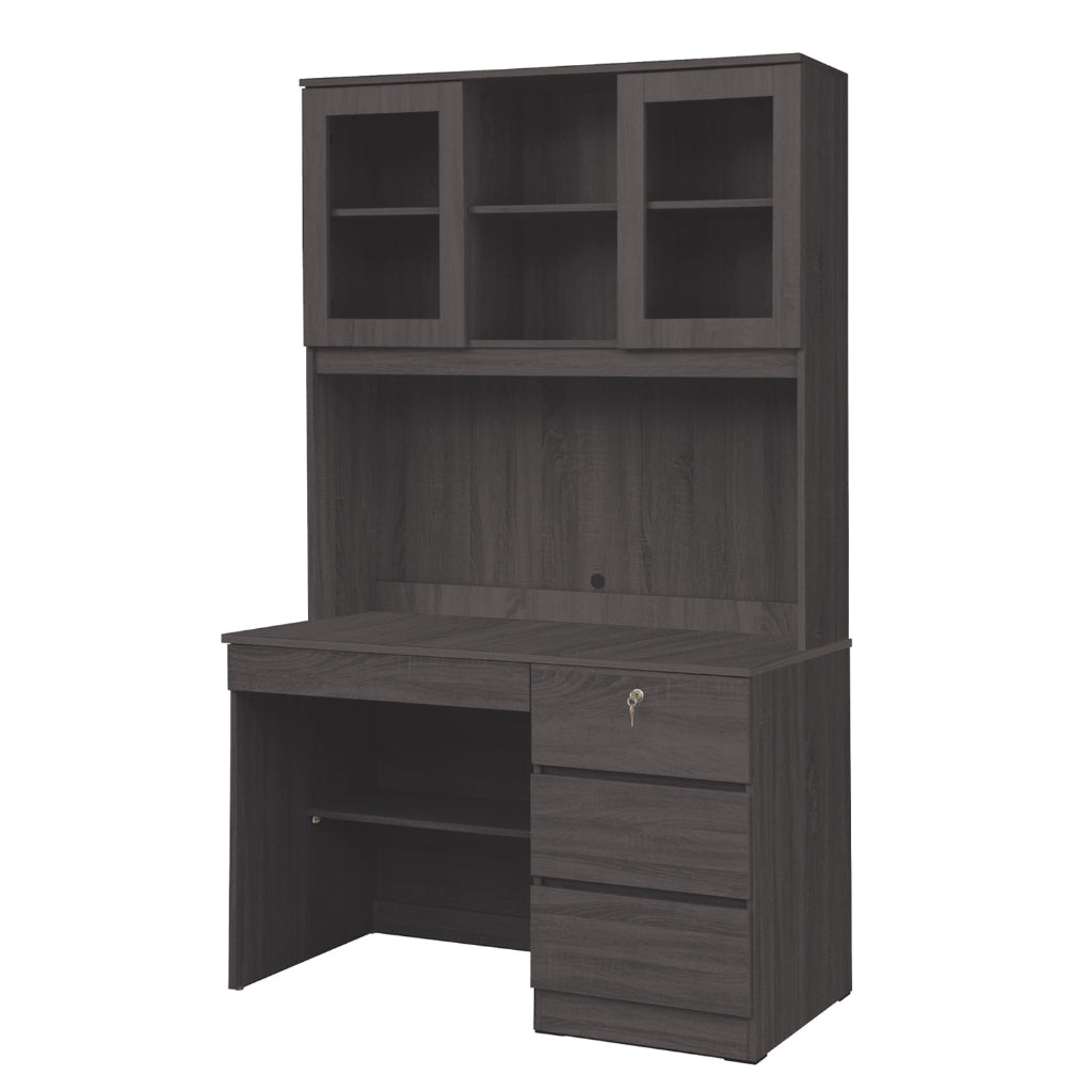 Tonee Writing Table/ Study Desk with Drawers w/ Lock and Shelf CARB-P2 Certified Board