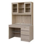 Tonee Writing Table/ Study Desk with Drawers w/ Lock and Shelf CARB-P2 Certified Board