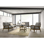 Frida Series 1,2,3 Seater Sofa Set Solid Wood Living Room Furnitures in Grey