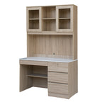 Tonee Writing Table/ Study Desk with Drawers w/ Lock and Shelf CARB-P2 Certified Board
