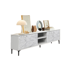 Quill D TV Console Cabinet with Metal Legs
