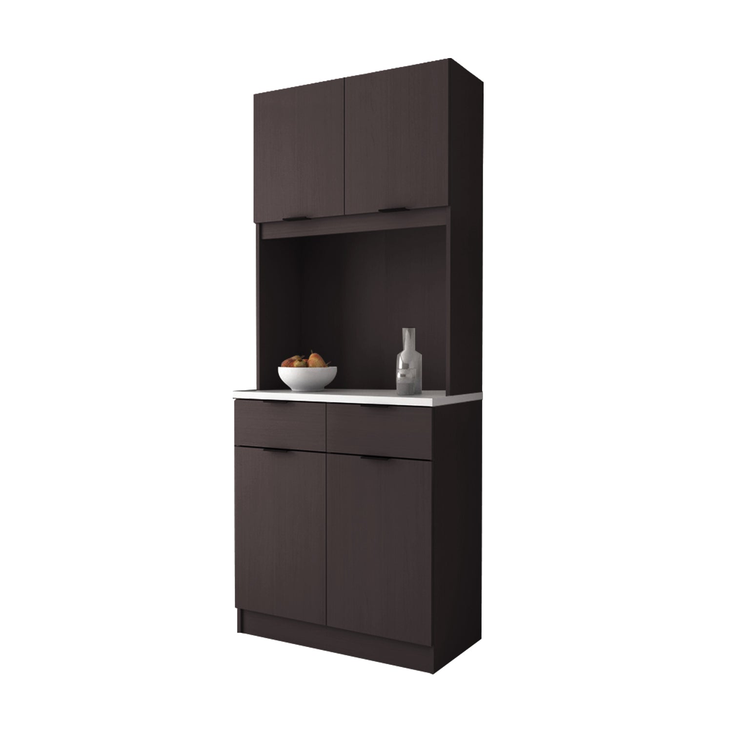 Jimae Series Modular Kitchen Cabinet with Hanging Cabinet in 2 Colours (Model D)