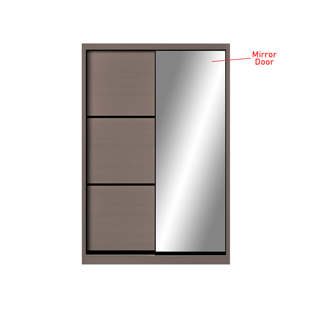 Frankfurt Series 4FT 2-Door Sliding Door Wardrobe in 50 Models Available