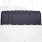 Rinoa Series 4 Woven Fabric Divan Bed Frame in Dark Navy Colour - All Sizes Available