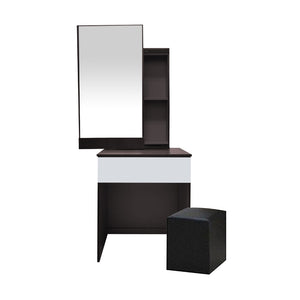 Ritch Dressing Table With Free Stool Laminated Smooth Gliding Drawer In 6 Colours