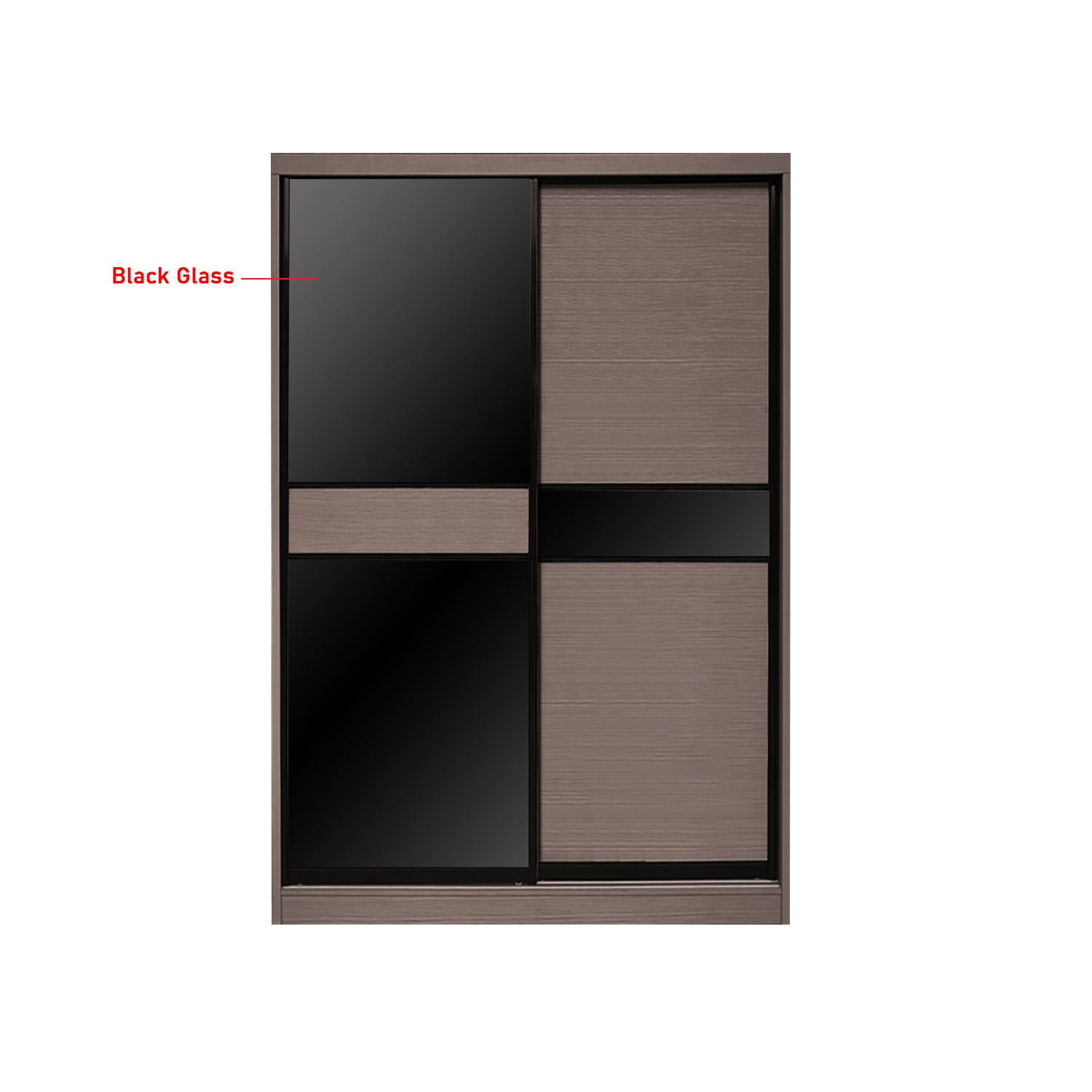 Frankfurt Series 4FT 2-Door Sliding Door Wardrobe in 50 Models Available