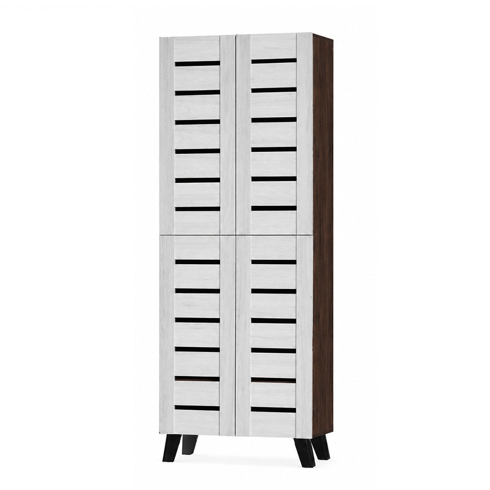 KYLEE 4 Doors Tall Shoe Cabinet Carb-P2 Certified With Air Ventilation Free Installation