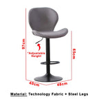 Hendrix Series 4 High Island Chair Bar Stool Chair Steel Legs