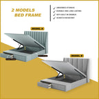 Cristin 12" Depth Storage Bedframe w/ Mattress PetFriendly Scratch-resist - All Sizes