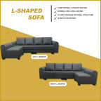 Logan 4 Seater With Chaise in 48 Colour - w/ PetFriendly Options