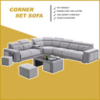 Silas Corner Set Sofa Pocket Spring in 47 Colour - w/ PetFriendly Fabric Option