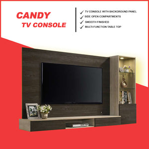 Candy Series Living Room TV Console with LED Backlight in 2 Design