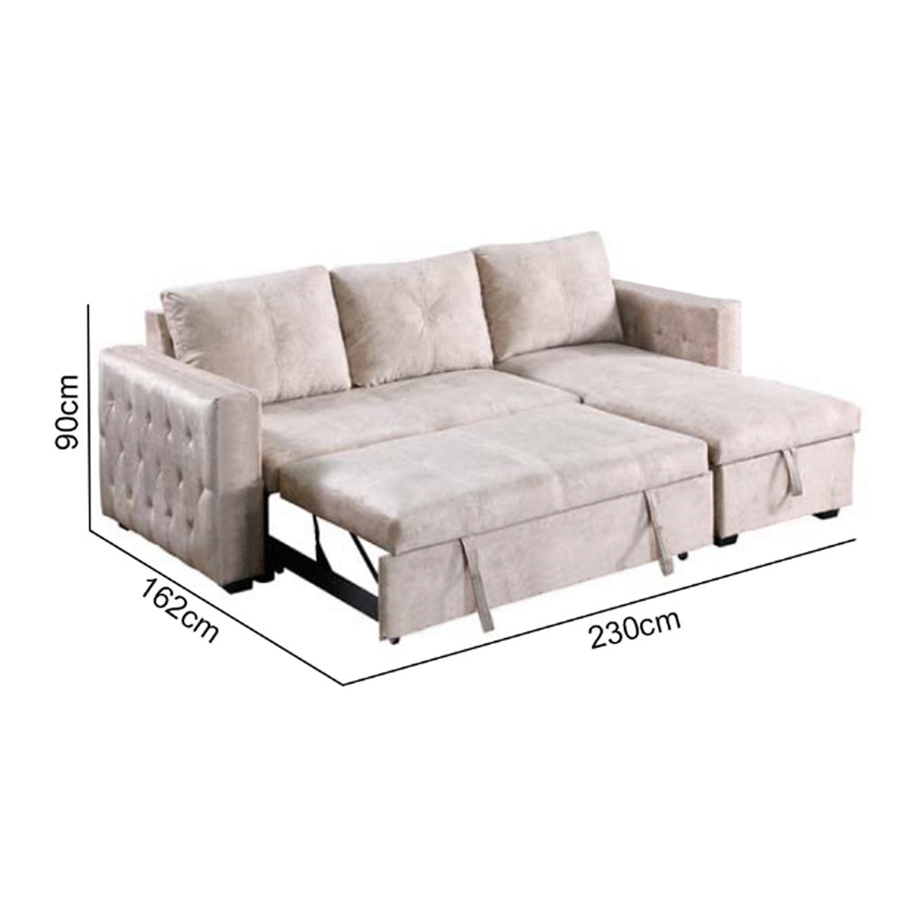 Marjie Series 8 Sleeper Sectional Reversible Sofa w/ Storage Upholstered w/ Pet-Friendly Option