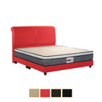 Shivom B Series Leather Divan Bed Frame In Single, Super Single, Queen, and King Size