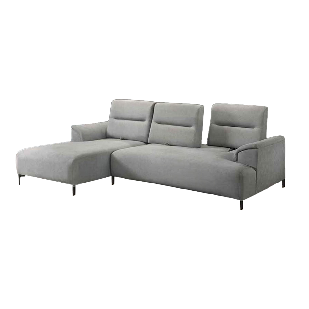 Billy Push Back L-Shaped Sofa in 47 Colour - w/ PetFriendly Fabric/Leather