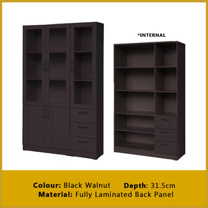 Hudson Series Open Shelves Display Cabinet Bookshelf Storage in 9 Models