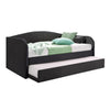 Joash Model D Daybed with Trundle with Mattress - Pet-Friendly Option - 56 Colours