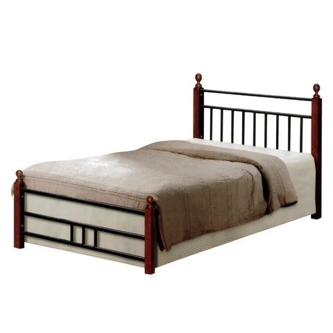 Image of Omara Series Metal/Wood Bed Frame with Double Decker Collection - All Sizes