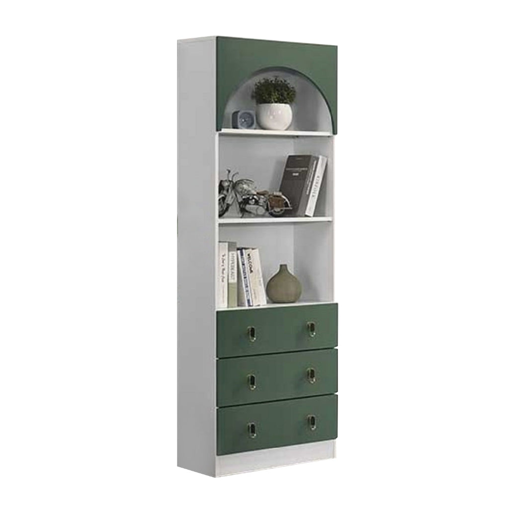 Living Mall Gaia Series 2 Display Cabinet Book Shelves with Drawers