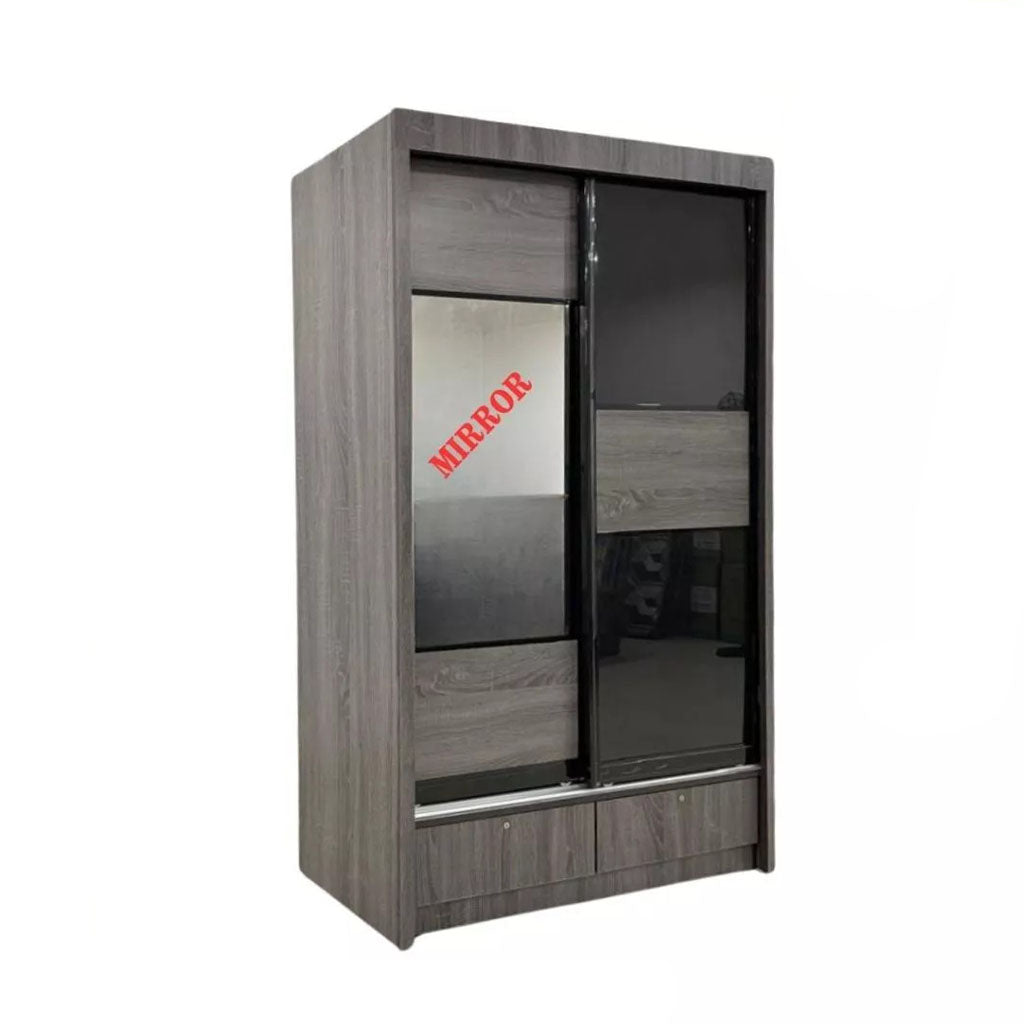 Lindy Series4 4 Feet Solid Sliding Door Wardrobe