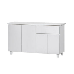 Deena Series 4/4-Door Kitchen Cabinet with Drawers in White Colour