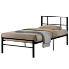 Marzo Single Metal Bed Frame with Under Bed Clearance for Storage w/ Mattress Option