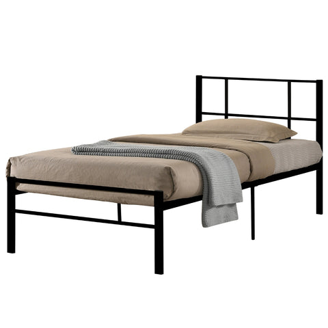 Image of Marzo Single Metal Bed Frame with Under Bed Clearance for Storage w/ Mattress Option