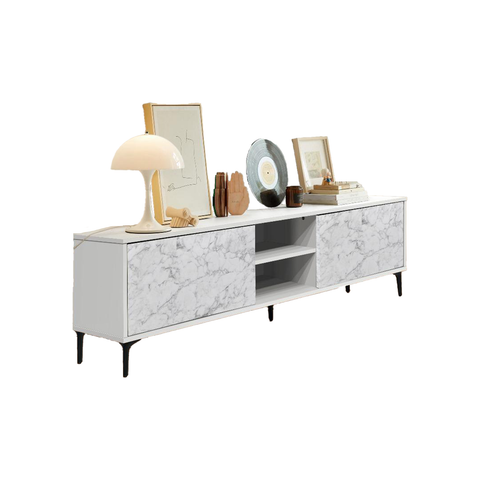 Image of Quill D TV Console Cabinet with Metal Legs