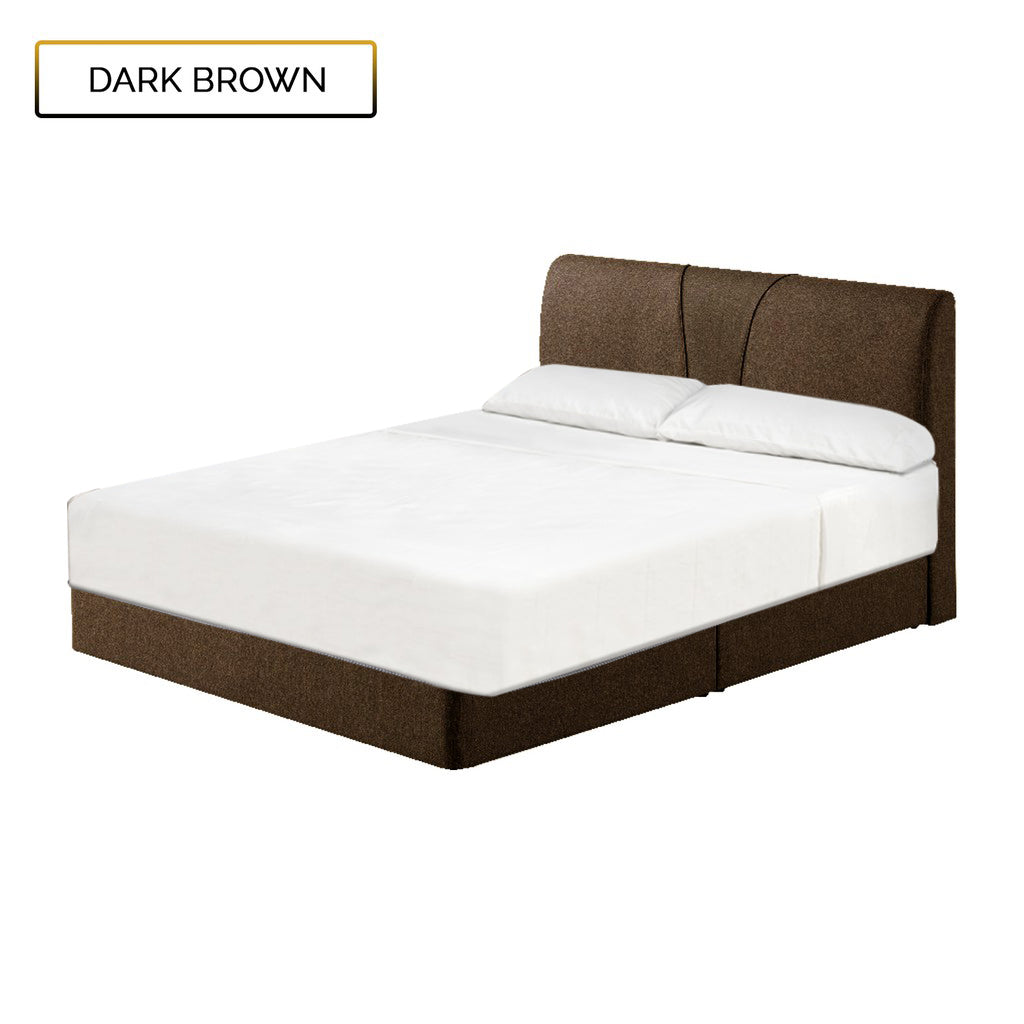 Fanny Fabric Divan Bed In 4 Colors With 10" Orthocoil Posture Plush Euro-Top Mattress Package - All Sizes Available