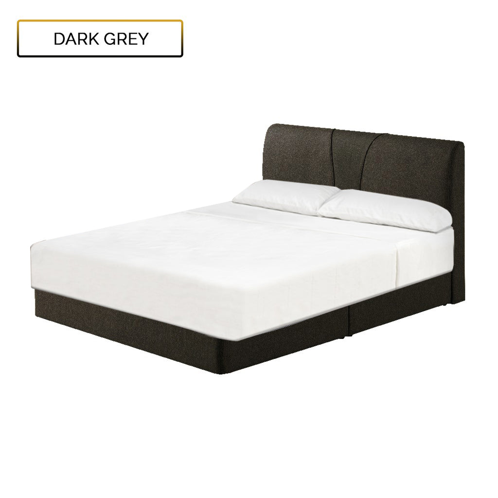 Fanny Fabric Divan Bed In 4 Colors With 10" Orthocoil Posture Plush Euro-Top Mattress Package - All Sizes Available