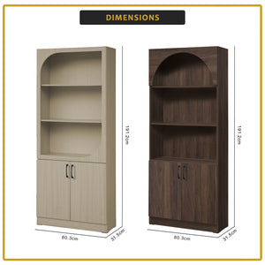 Fauna Series Open Shelves Display Cabinet Bookshelf Storage in 3 Colours