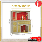 Grant Oriental Altar Table with Top Altar Cabinet Fire Resistant Altar Cabinet