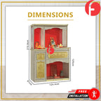 Gavyn Oriental Altar Table with Top Altar Cabinet Fire Resistant Altar Cabinet