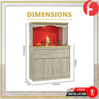 Brooks Oriental Altar Table with Top Altar Cabinet Fire Resistant Altar Cabinet