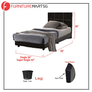 Toluca Bedroom Set Series 7 Includes Wardrobe/Bed Frame/Mattress In Single And Super Single Size.Free Installation