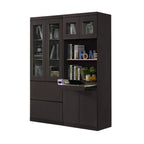 Athena 5 Bookshelf With Glass Doors in 3 Colours