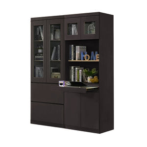 Athena 5 Bookshelf With Glass Doors in 3 Colours
